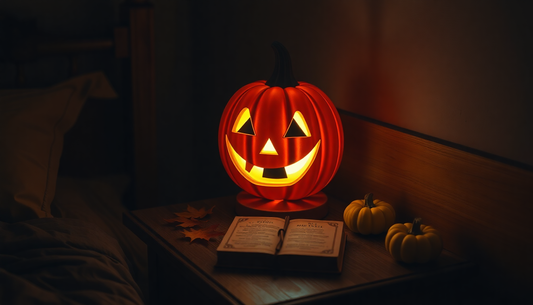 Spooktacular Pumpkin Lamp: The Perfect Bedside Companion for Halloween