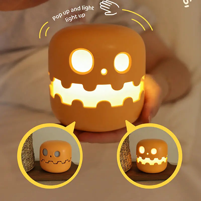 Pumpkin Lamp Bedside Halloween Funny Decoration Ambience Light For Bedrooms Living Room Decoration Kids Birthday Gift Halloween Decorations My Store